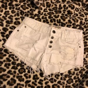 Distressed shorts